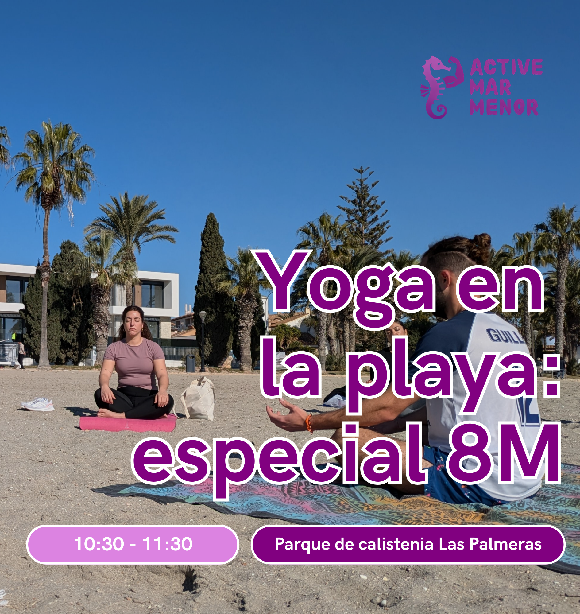 Yoga en la playa especial 8M